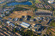 Zone commerciale Schütte-Lanz-Park à Brühl dans le département Bade-Wurtemberg, Allemagne d'en haut