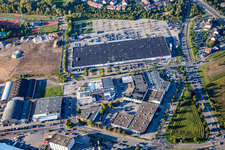 Vue aérienne de Aux chantiers navals à Brühl dans le département Bade-Wurtemberg, Allemagne