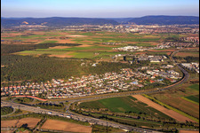 Vue aérienne de Quartier Hirschacker à Schwetzingen dans le département Bade-Wurtemberg, Allemagne