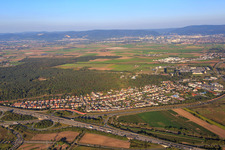 Vue aérienne de Quartier Hirschacker à Schwetzingen dans le département Bade-Wurtemberg, Allemagne