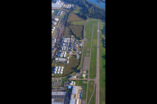 Vue aérienne de Aérodrome à Speyer dans le département Rhénanie-Palatinat, Allemagne