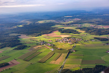 Vue aérienne de Supérieur-Scheidental à le quartier Scheidental in Mudau dans le département Bade-Wurtemberg, Allemagne
