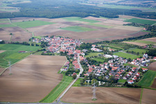 Vue aérienne de Quartier Dampfach in Wonfurt dans le département Bavière, Allemagne