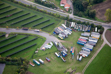 Photographie aérienne de Zone industrielle et implantation d'entreprises Am Rödertor à Donnersdorf dans le département Bavière, Allemagne