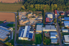 Vue aérienne de Zone industrielle Große Ahlmühle vue de l'ouest avec Pemat et Car-Doc GmbH à Rohrbach dans le département Rhénanie-Palatinat, Allemagne