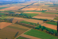 Vue aérienne de Aérodrome modèle du club de modélisme Freckenfeld eV du sud-ouest à Freckenfeld dans le département Rhénanie-Palatinat, Allemagne