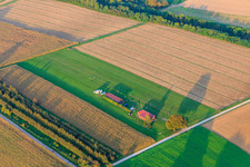 Photographie aérienne de Aérodrome modèle du club de modélisme Freckenfeld eV du sud-ouest à Freckenfeld dans le département Rhénanie-Palatinat, Allemagne