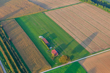 Vue oblique de Aérodrome modèle du club de modélisme Freckenfeld eV du sud-ouest à Freckenfeld dans le département Rhénanie-Palatinat, Allemagne