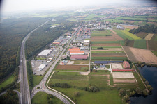 Vue aérienne de Brumath, Stephansfeld à Stephansfeld dans le département Bas Rhin, France