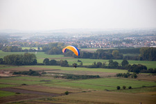 Vue aérienne de Geudertheim dans le département Bas Rhin, France