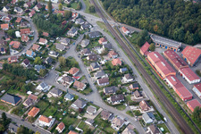 Bischwiller dans le département Bas Rhin, France hors des airs
