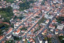 Bischwiller dans le département Bas Rhin, France vue du ciel