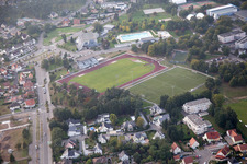 Image drone de Bischwiller dans le département Bas Rhin, France