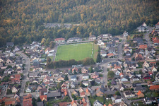 Vue aérienne de Schirrhoffen dans le département Bas Rhin, France