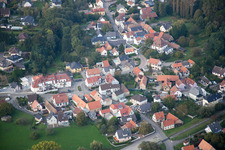 Vue aérienne de Schirrhoffen dans le département Bas Rhin, France