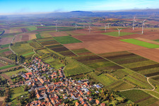 Photographie aérienne de Kindenheim dans le département Rhénanie-Palatinat, Allemagne