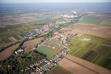 Vue aérienne de Quartier Colgenstein in Obrigheim dans le département Rhénanie-Palatinat, Allemagne