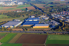 Vue aérienne de Lorsch dans le département Hesse, Allemagne