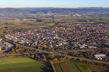 Photographie aérienne de Lorsch dans le département Hesse, Allemagne