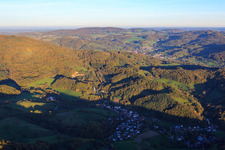 Vue aérienne de Quartier Auerbach in Bensheim dans le département Hesse, Allemagne