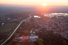 Photographie aérienne de Biblis dans le département Hesse, Allemagne