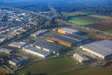 Einhausen dans le département Hesse, Allemagne d'en haut