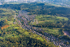 Vue aérienne de Quartier Selbach in Gaggenau dans le département Bade-Wurtemberg, Allemagne