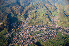 Vue aérienne de Quartier Michelbach in Gaggenau dans le département Bade-Wurtemberg, Allemagne