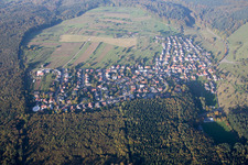 Vue aérienne de Quartier Schluttenbach in Ettlingen dans le département Bade-Wurtemberg, Allemagne
