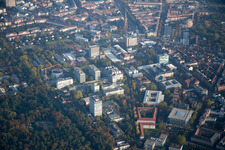 Vue aérienne de KIT Engesserstr à le quartier Innenstadt-Ost in Karlsruhe dans le département Bade-Wurtemberg, Allemagne