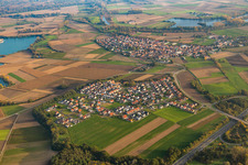 Quartier Hardtwald in Neupotz dans le département Rhénanie-Palatinat, Allemagne vue du ciel