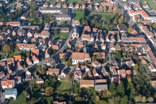 Photographie aérienne de Soultz-sous-Forêts à Soultz-sous-Forêts dans le département Bas Rhin, France