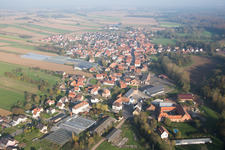 Niederrœdern dans le département Bas Rhin, France hors des airs