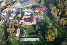 Niederrœdern dans le département Bas Rhin, France vue d'en haut