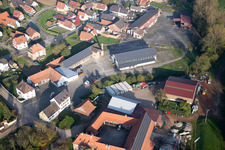 Niederrœdern dans le département Bas Rhin, France depuis l'avion