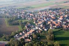 Niederrœdern dans le département Bas Rhin, France hors des airs