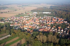 Schaffhouse-près-Seltz dans le département Bas Rhin, France d'en haut