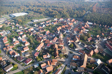 Schaffhouse-près-Seltz dans le département Bas Rhin, France hors des airs