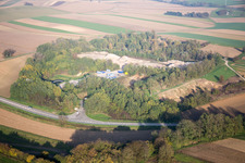 Schaffhouse-près-Seltz dans le département Bas Rhin, France depuis l'avion