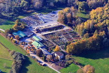 Vue aérienne de Pépinière Bienwald et GREENTEC GmbH GbR à Berg dans le département Rhénanie-Palatinat, Allemagne