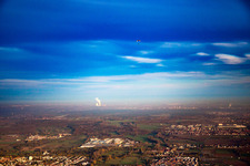 Vue aérienne de Zone industrielle de Landau vue de l'ouest à Landau in der Pfalz dans le département Rhénanie-Palatinat, Allemagne