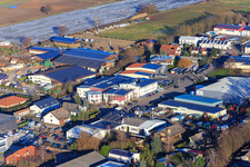 Photographie aérienne de Zone industrielle de Am Gäxwald vue de l'ouest à Herxheim bei Landau dans le département Rhénanie-Palatinat, Allemagne