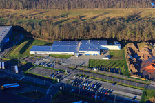 Zone industrielle de Horst, Alfa Aesar GmbH à le quartier Minderslachen in Kandel dans le département Rhénanie-Palatinat, Allemagne d'un drone