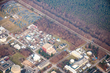 KIT Nord à le quartier Leopoldshafen in Eggenstein-Leopoldshafen dans le département Bade-Wurtemberg, Allemagne d'en haut