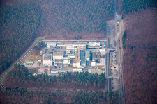 Campus Nord du KIK à le quartier Leopoldshafen in Eggenstein-Leopoldshafen dans le département Bade-Wurtemberg, Allemagne d'en haut