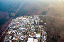 Campus Nord du KIK à le quartier Leopoldshafen in Eggenstein-Leopoldshafen dans le département Bade-Wurtemberg, Allemagne hors des airs