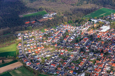 Vue aérienne de Rue Franz-Hartard à Harthausen dans le département Rhénanie-Palatinat, Allemagne