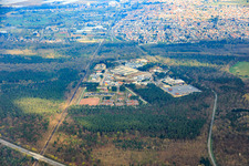 Vue aérienne de Schifferstadt dans le département Rhénanie-Palatinat, Allemagne