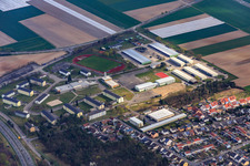 Vue aérienne de Bundeswehr à Speyer dans le département Rhénanie-Palatinat, Allemagne