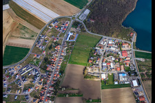 Vue aérienne de Zone commerciale dans le Fahrgärten à Waldsee dans le département Rhénanie-Palatinat, Allemagne